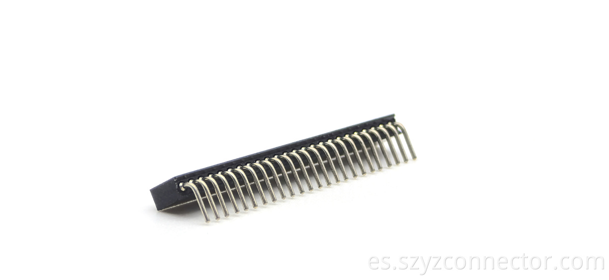 ANGULO RECTIO DEL ACTIVO HEMAL MACKINADO DE 1,27 mm 1.27mm Pitch Machined Female header Right Angle